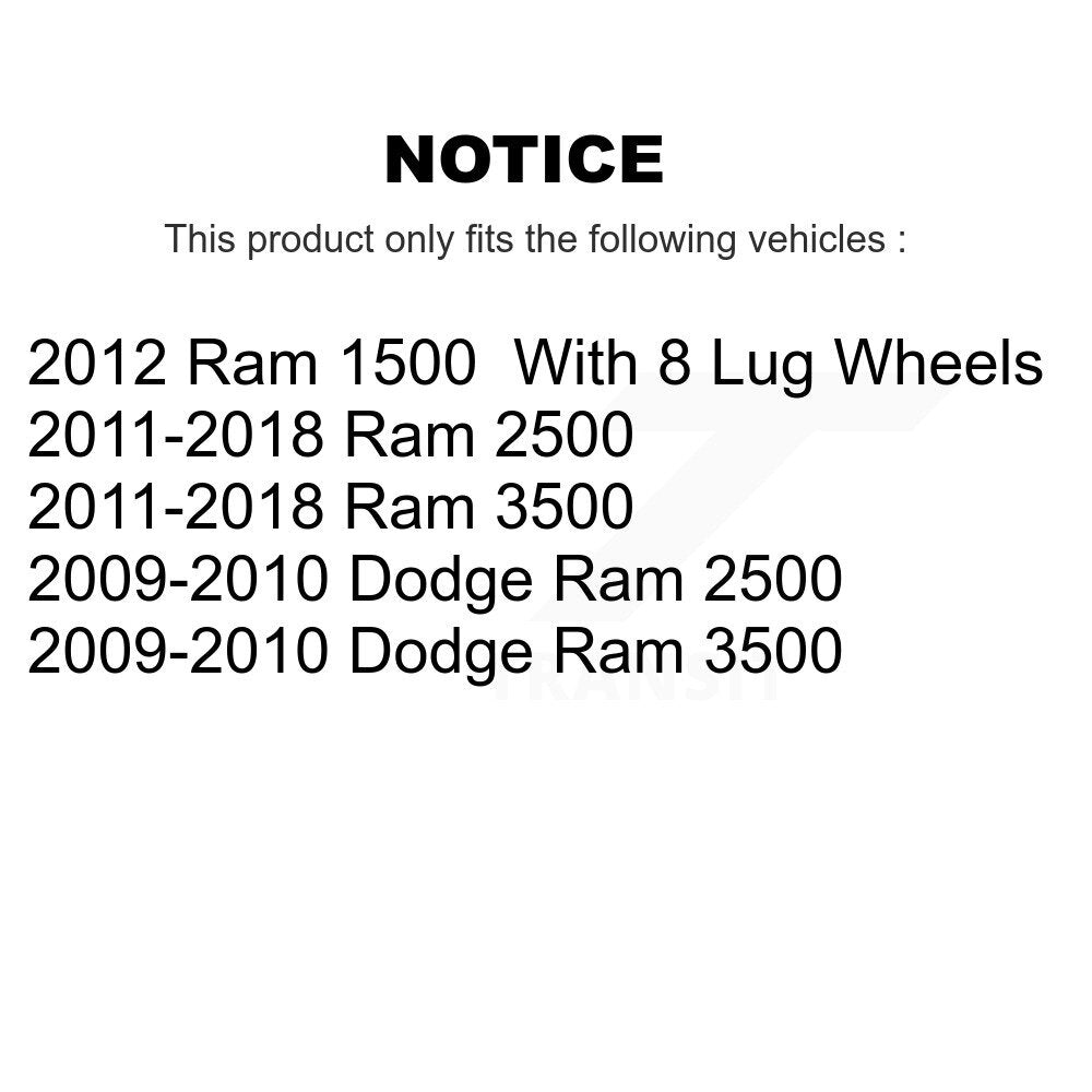 AmeriBRAKES NWF-PRM1399 Front Semi-Metallic Brake Pads for 2009-2018 Dodge Ram 2500, Dodge Ram 3500 and Select Vehicles