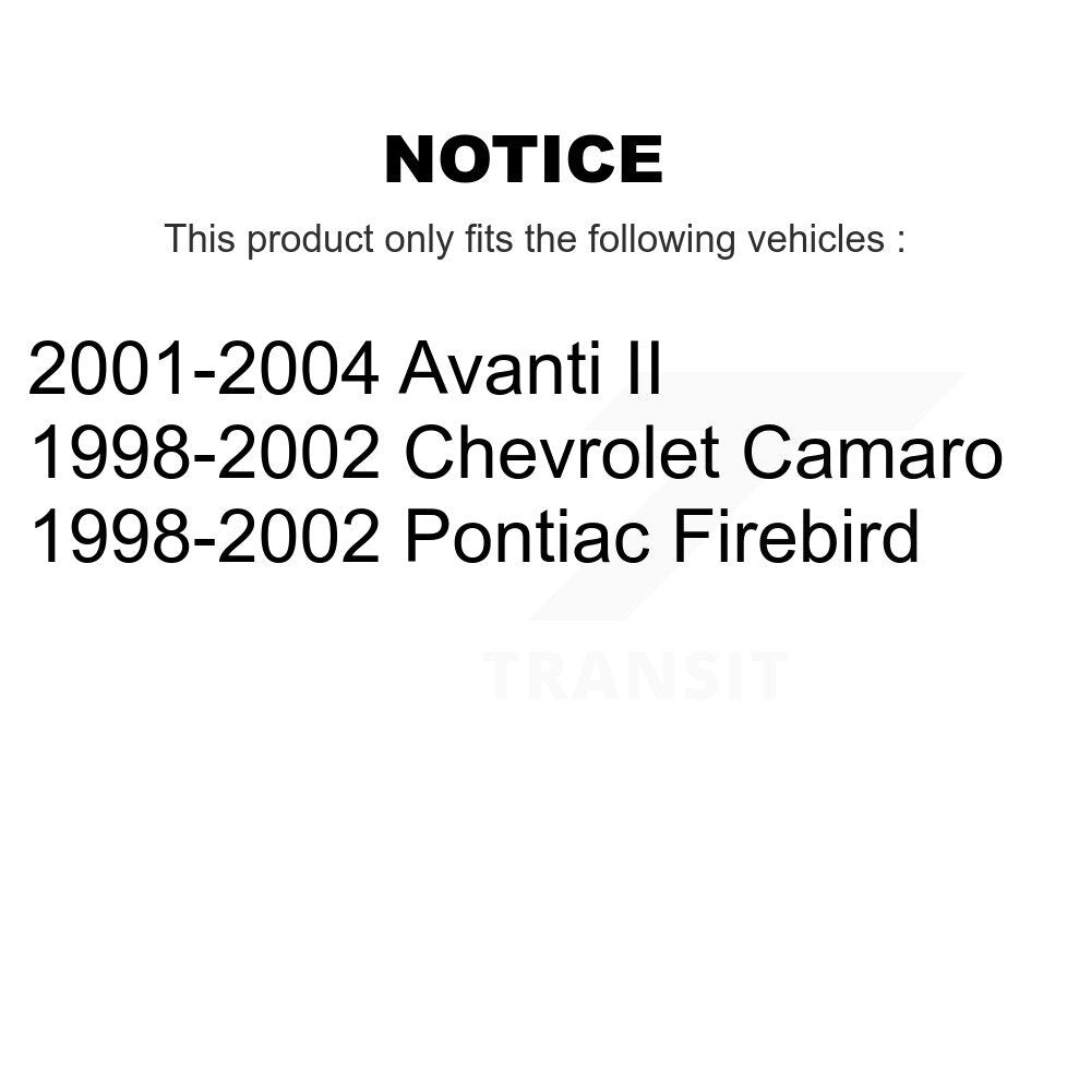 AmeriBRAKES NWF-PRM749 Front Semi-Metallic Brake Pads for 1998-2004 Chevrolet Camaro, Pontiac Firebird, Avanti II