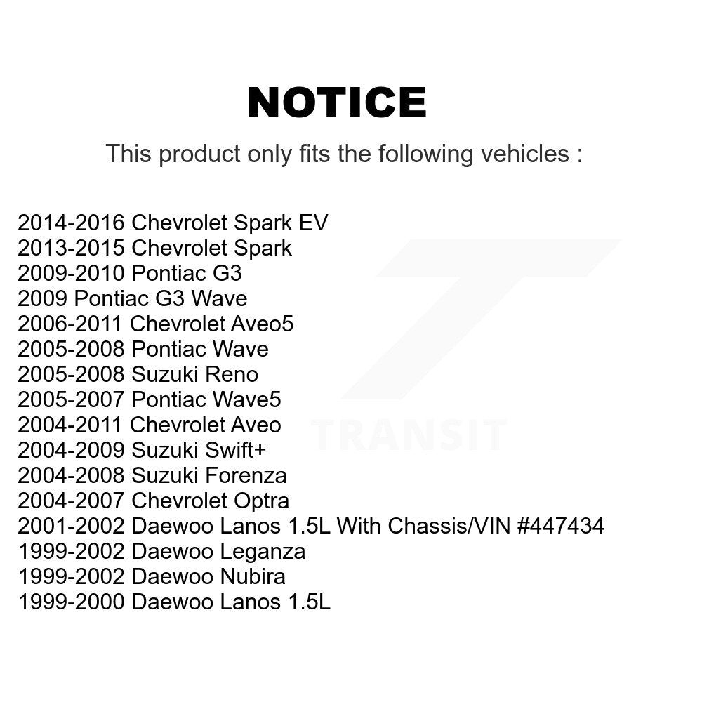 AmeriBRAKES NWF-PRM797 Front Semi-Metallic Brake Pads for 1999-2016 Daewoo Lanos, Daewoo Leganza and Select Vehicles