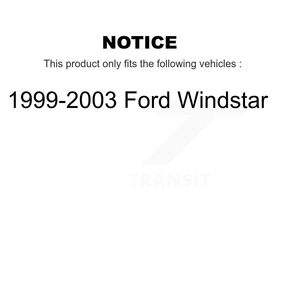 AmeriBRAKES NWF-PRM803 Front Semi-Metallic Brake Pads for 1999-2003 Ford Windstar