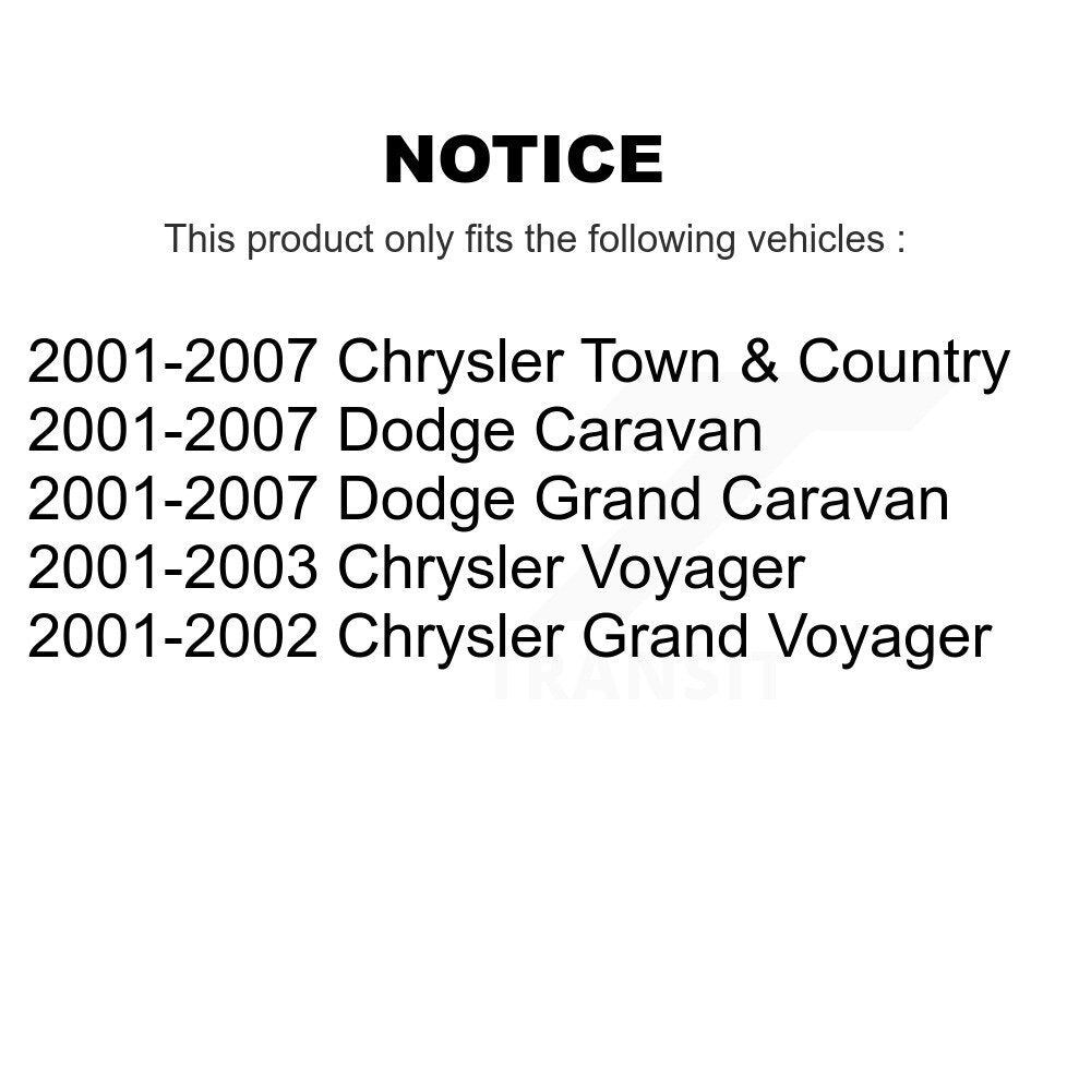 AmeriBRAKES NWF-PRM858 Rear Semi-Metallic Brake Pads for 2001-2007 Chrysler Grand Voyager, Chrysler Town & Country and Select Vehicles