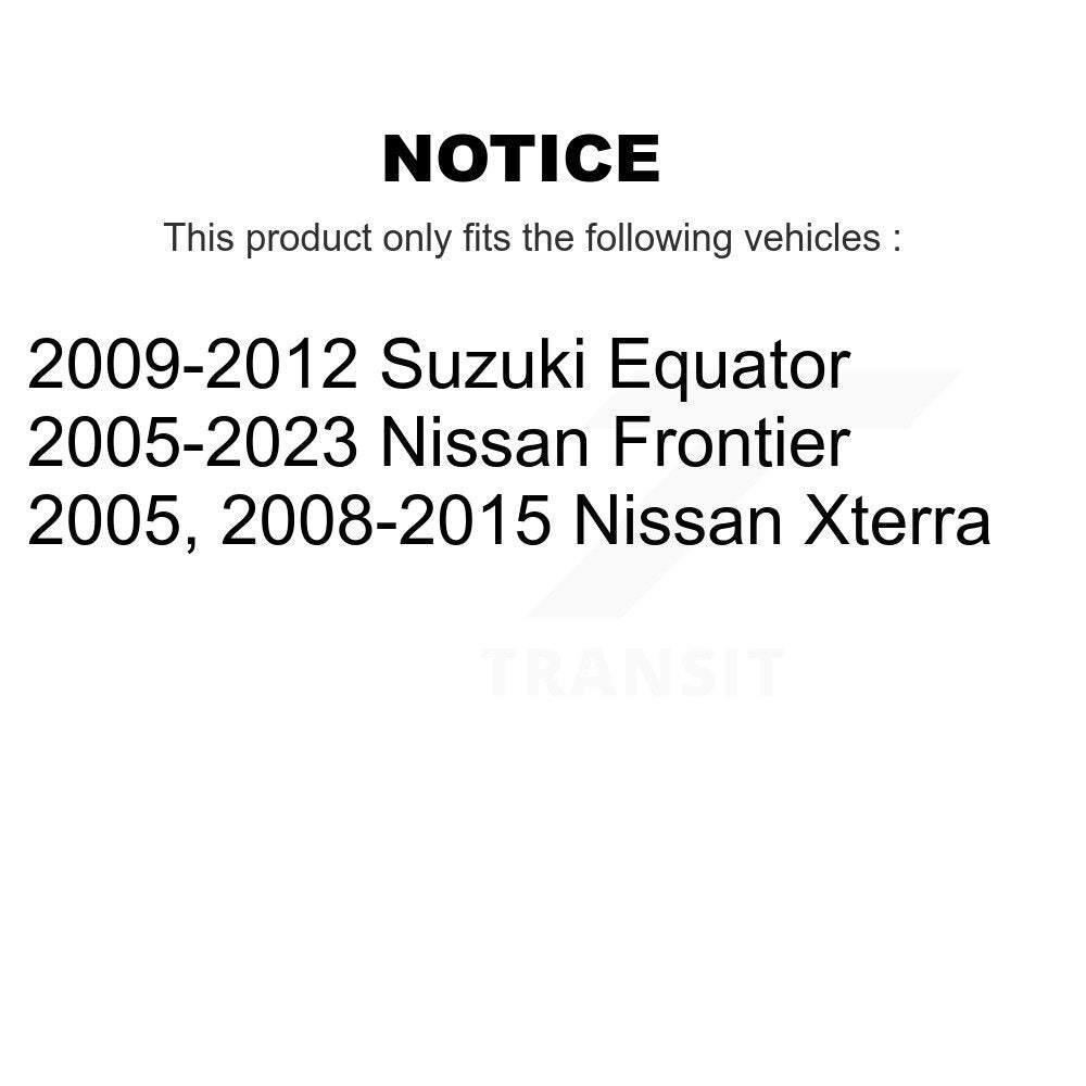 AmeriBRAKES NWF-PTC1100 Rear Ceramic Brake Pads for 2005-2023 Nissan Frontier, Nissan Xterra, Suzuki Equator