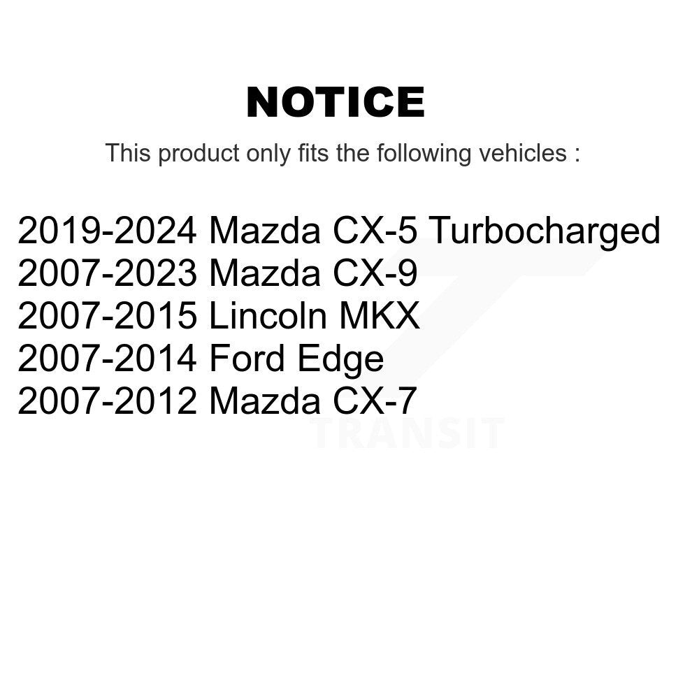 AmeriBRAKES NWF-PTC1258 Front Ceramic Brake Pads for 2007-2024 Ford Edge, Lincoln MKX and Select Vehicles