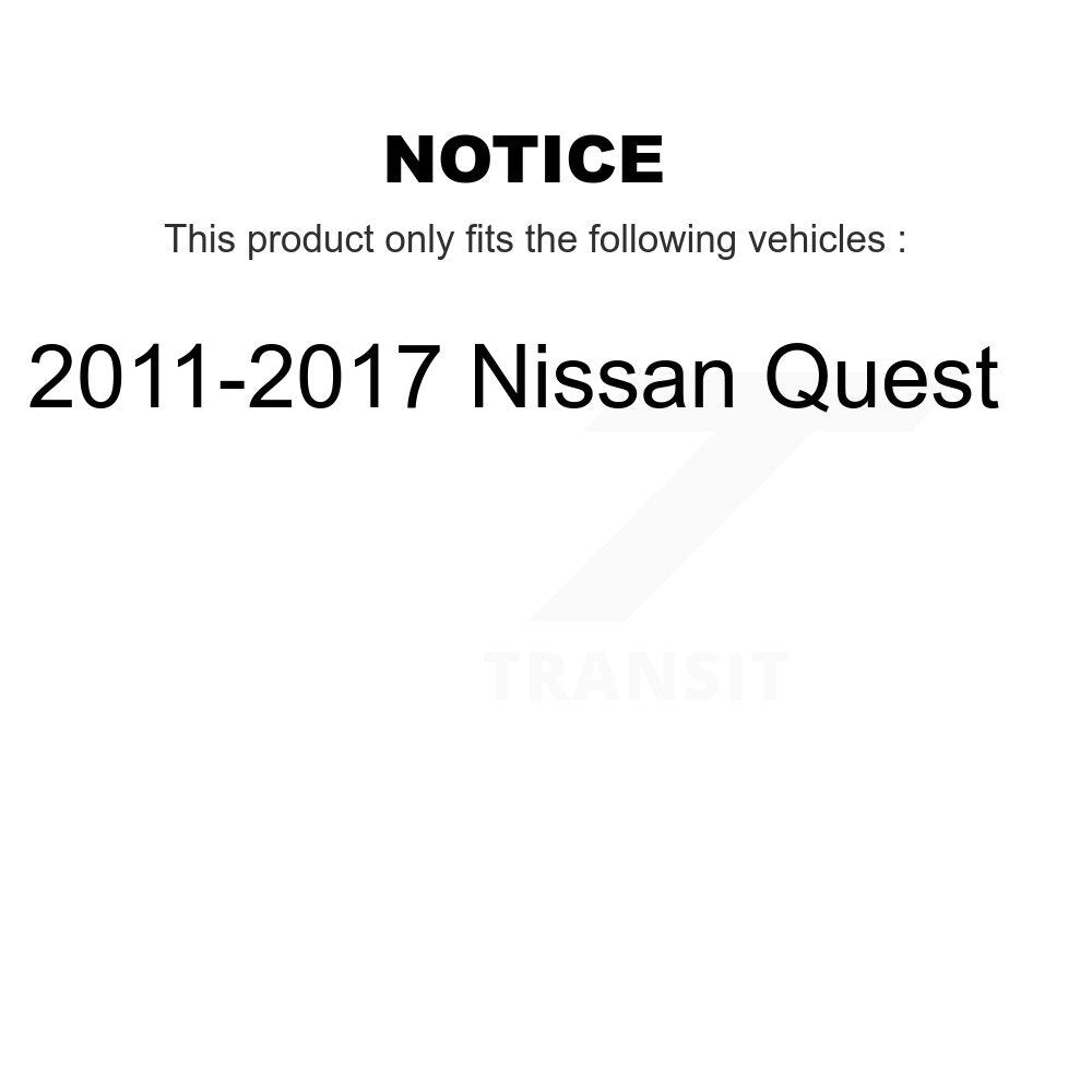 AmeriBRAKES NWF-PTC1552 Front Ceramic Brake Pads for 2011-2017 Nissan Quest