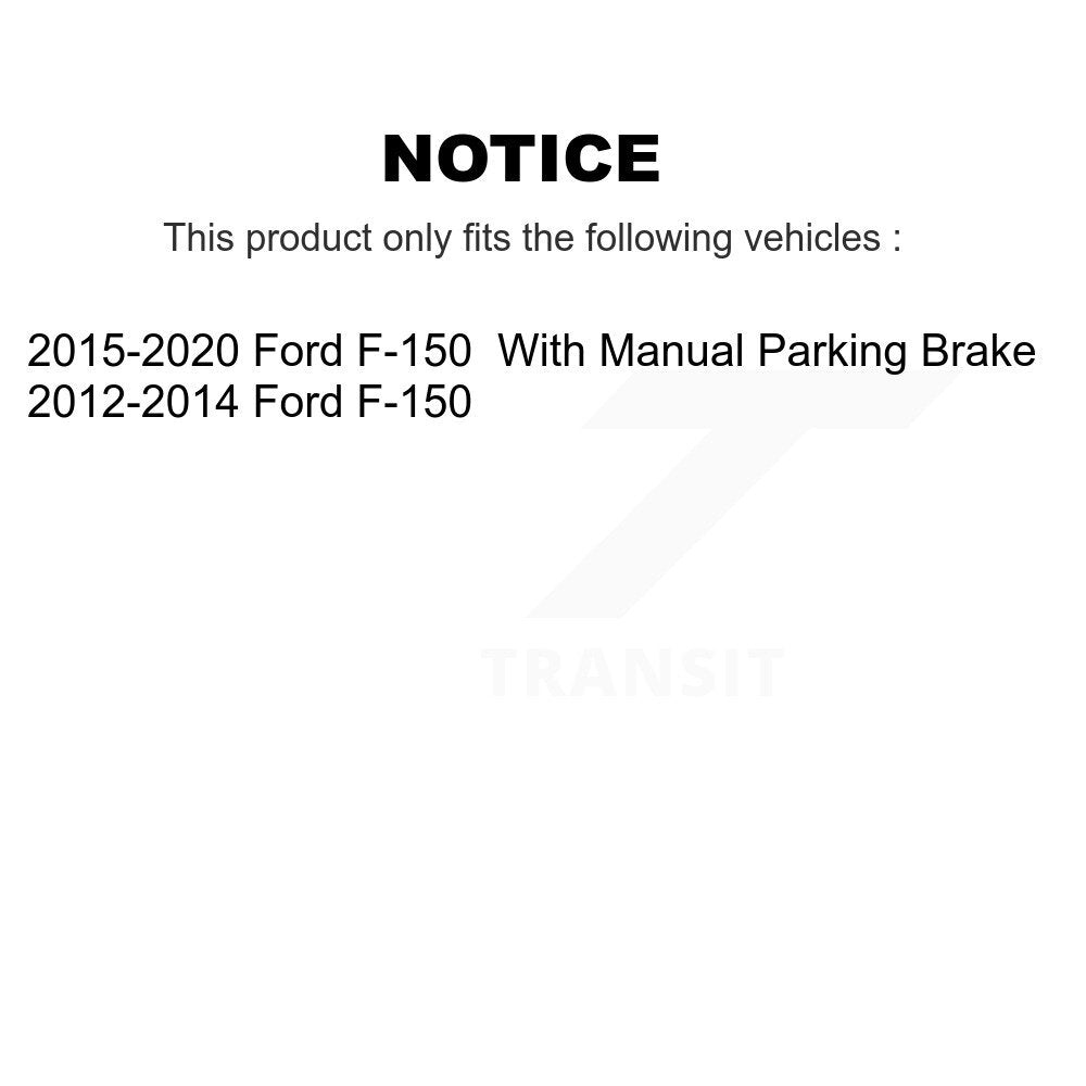 AmeriBRAKES NWF-PTC1602 Rear Ceramic Brake Pads for 2012-2020 Ford F-150