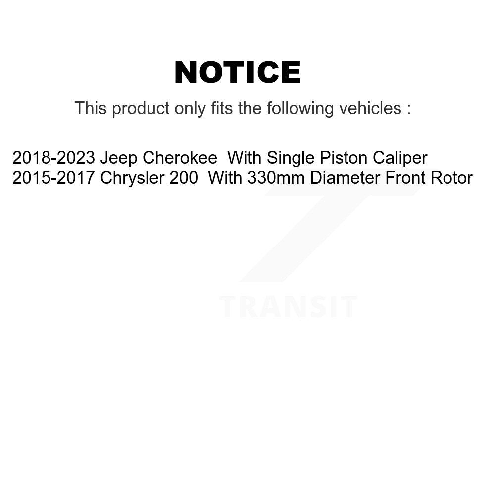 AmeriBRAKES NWF-PTC1640C Front Ceramic Brake Pads for 2015-2023 Chrysler 200, Jeep Cherokee