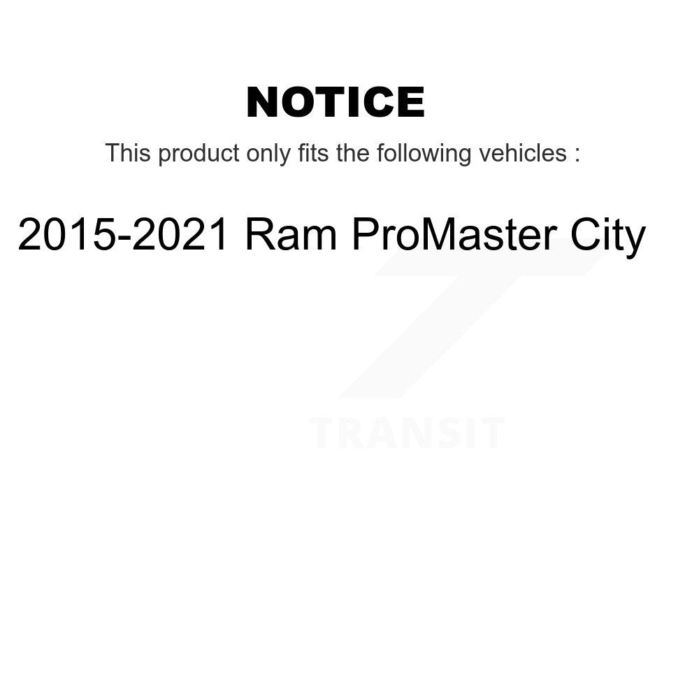 AmeriBRAKES NWF-PTC1721A Front Ceramic Brake Pads for 2015-2021 Ram ProMaster City