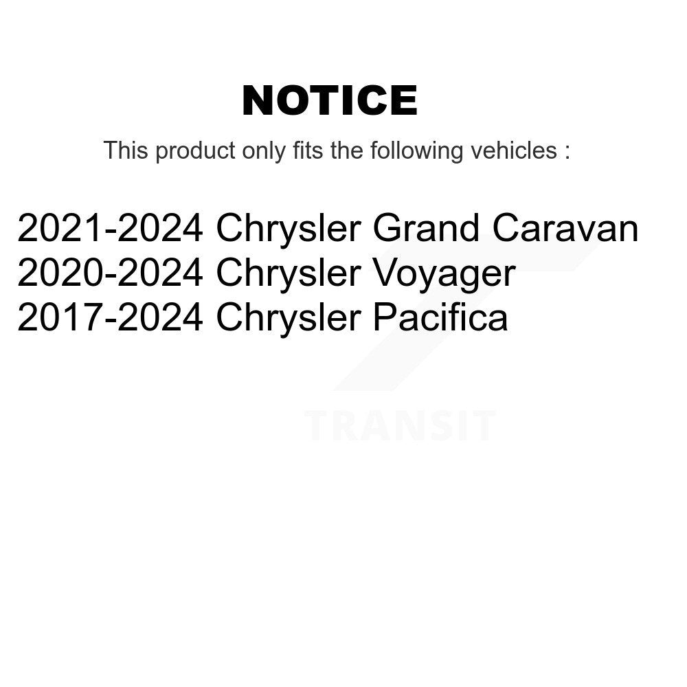 AmeriBRAKES NWF-PTC1901 Rear Ceramic Brake Pads for 2017-2024 Chrysler Pacifica, Voyager, Grand Caravan