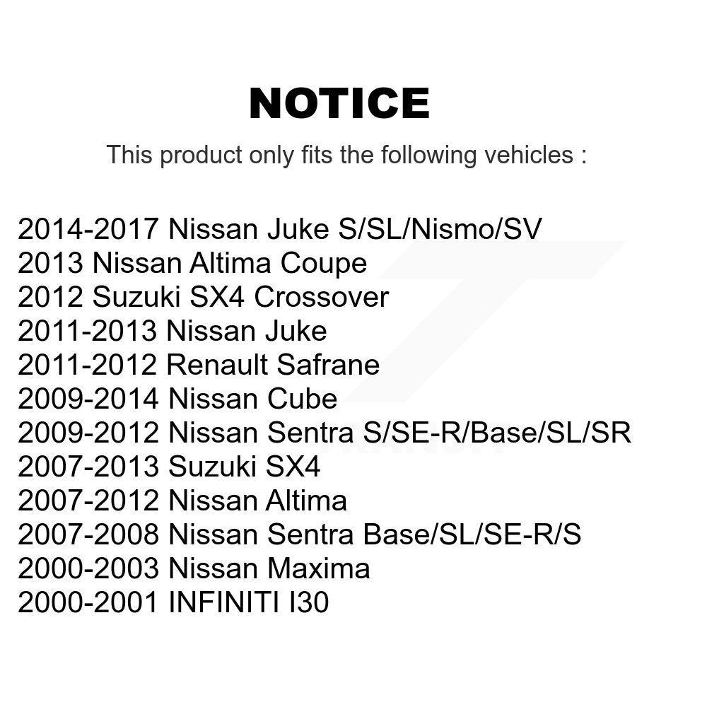 AmeriBRAKES NWF-PTC815 Front Ceramic Brake Pads for 2000-2017 INFINITI I30, Nissan Maxima and Select Vehicles