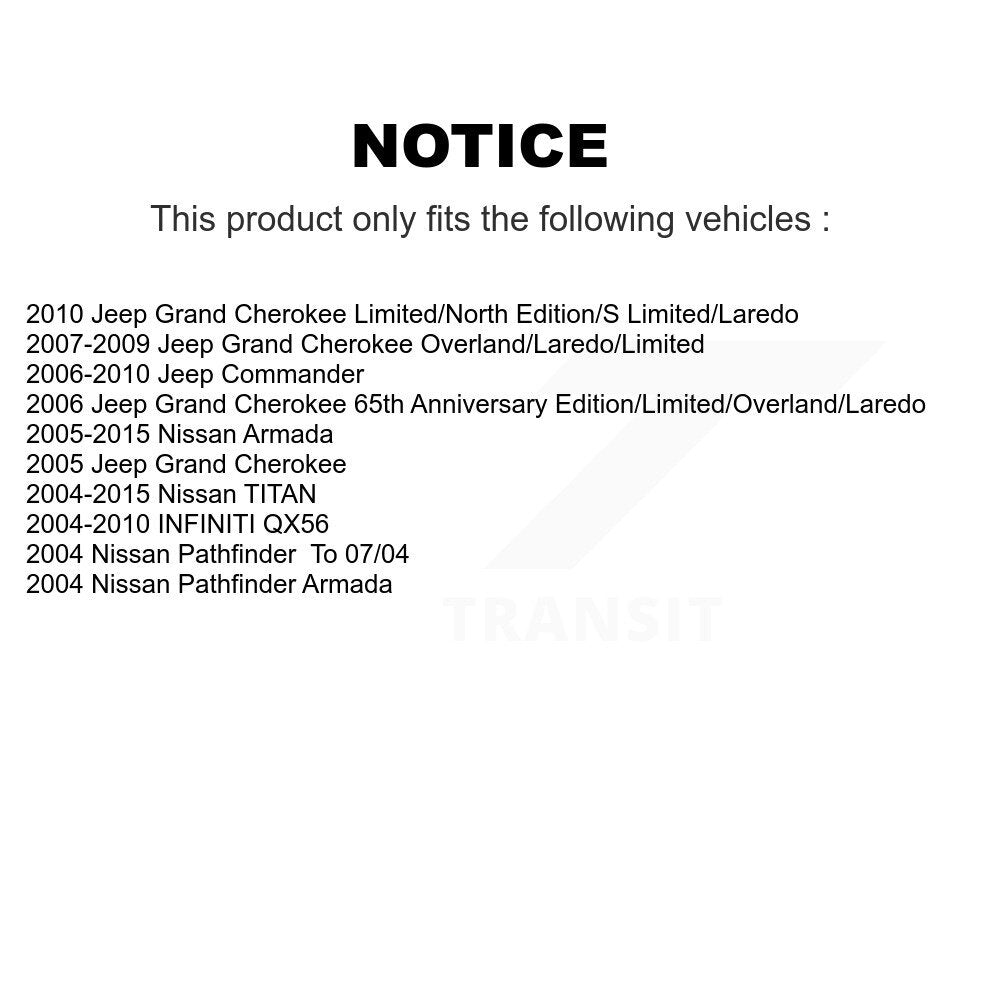 Positive Plus PPF-D1041 Rear Semi-Metallic Brake Pads for 2004-2015 INFINITI QX56, Nissan Pathfinder and Select Vehicles