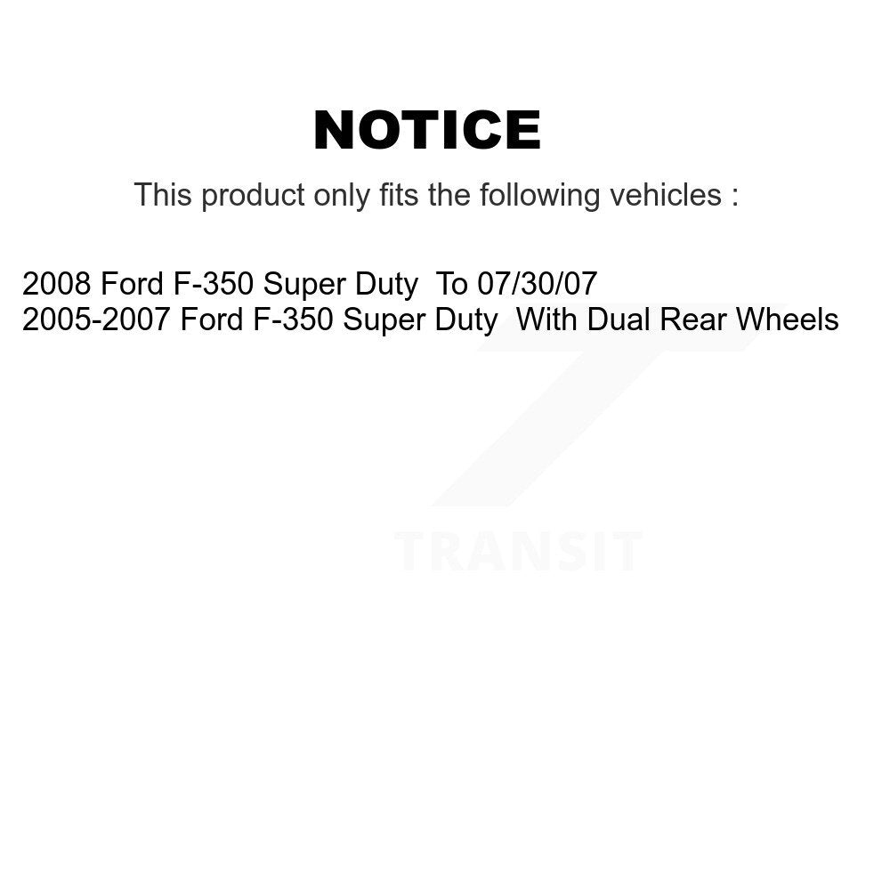 Positive Plus PPF-D1067 Rear Semi-Metallic Brake Pads for 2005-2008 Ford F-350 Super Duty