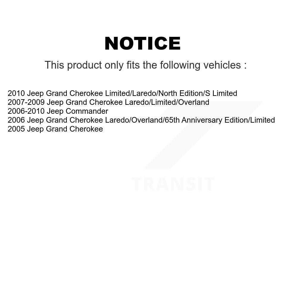 Positive Plus PPF-D1080 Front Semi-Metallic Brake Pads for 2005-2010 Jeep Grand Cherokee, Commander