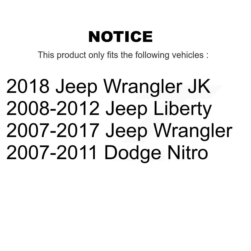 Positive Plus PPF-D1274 Rear Semi-Metallic Brake Pads for 2007-2018 Dodge Nitro, Jeep Wrangler and Select Vehicles