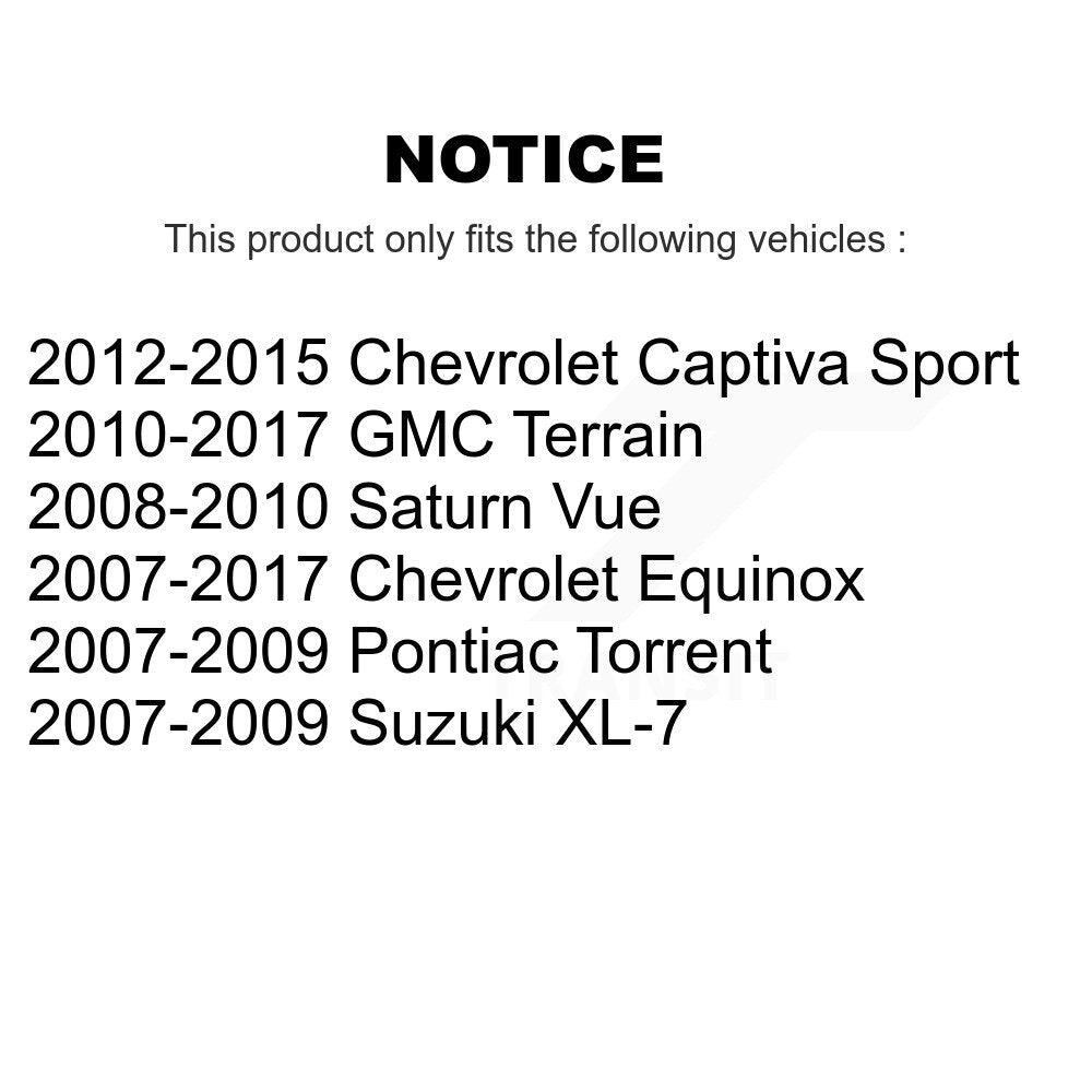 Positive Plus PPF-D1275 Rear Semi-Metallic Brake Pads for 2007-2017 Chevrolet Equinox, Pontiac Torrent and Select Vehicles