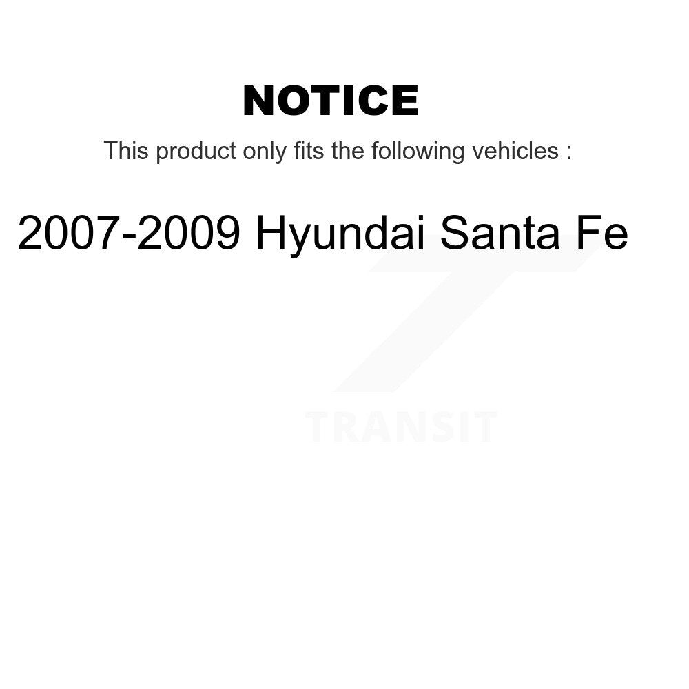 Positive Plus PPF-D1297 Rear Semi-Metallic Brake Pads for 2007-2009 Hyundai Santa Fe