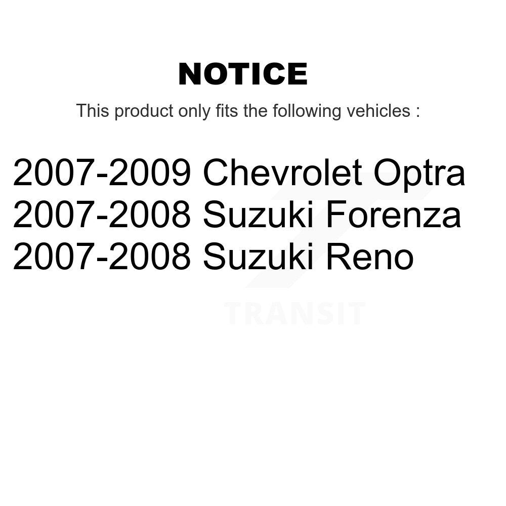 Positive Plus PPF-D1315 Rear Semi-Metallic Brake Pads for 2007-2009 Chevrolet Optra, Suzuki Forenza, Suzuki Reno