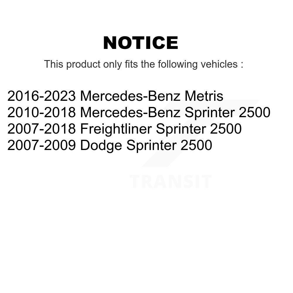 Positive Plus PPF-D1316A Front Semi-Metallic Brake Pads for 2007-2023 Dodge Sprinter 2500, Freightliner Sprinter 2500 and Select Vehicles