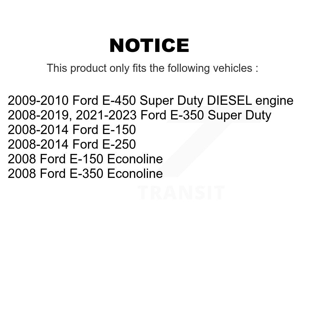 Positive Plus PPF-D1329 Rear Semi-Metallic Brake Pads for 2008-2023 Ford E-150, Ford E-150 Econoline and Select Vehicles