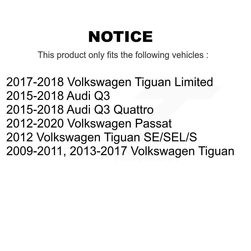 Positive Plus PPF-D1375 Front Semi-Metallic Brake Pads for 2009-2020 Volkswagen Tiguan, Volkswagen Passat and Select Vehicles