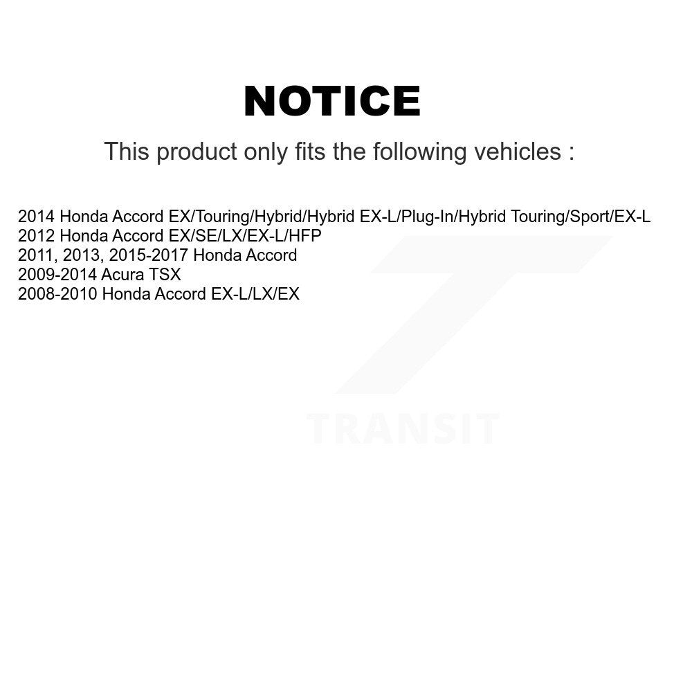 Positive Plus PPF-D1451 Rear Semi-Metallic Brake Pads for 2008-2017 Honda Accord, Acura TSX