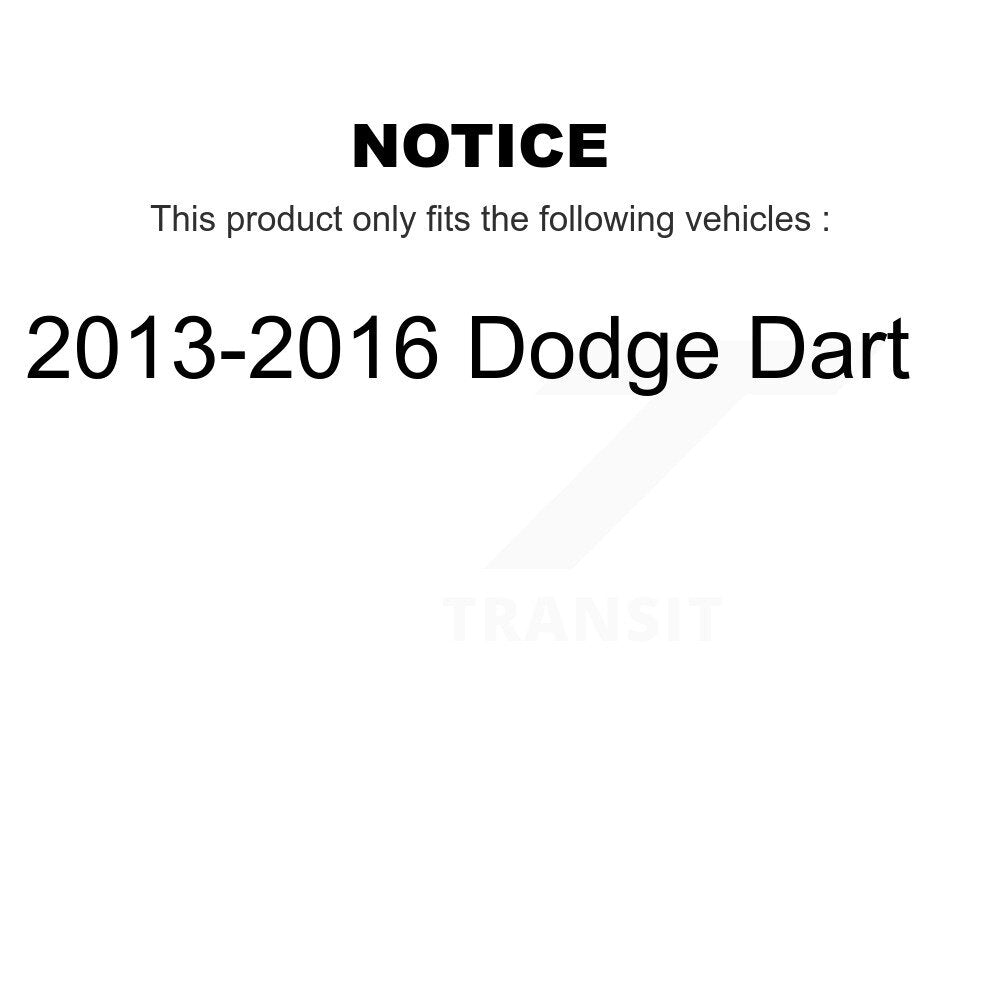 Positive Plus PPF-D1647 Rear Semi-Metallic Brake Pads for 2013-2016 Dodge Dart