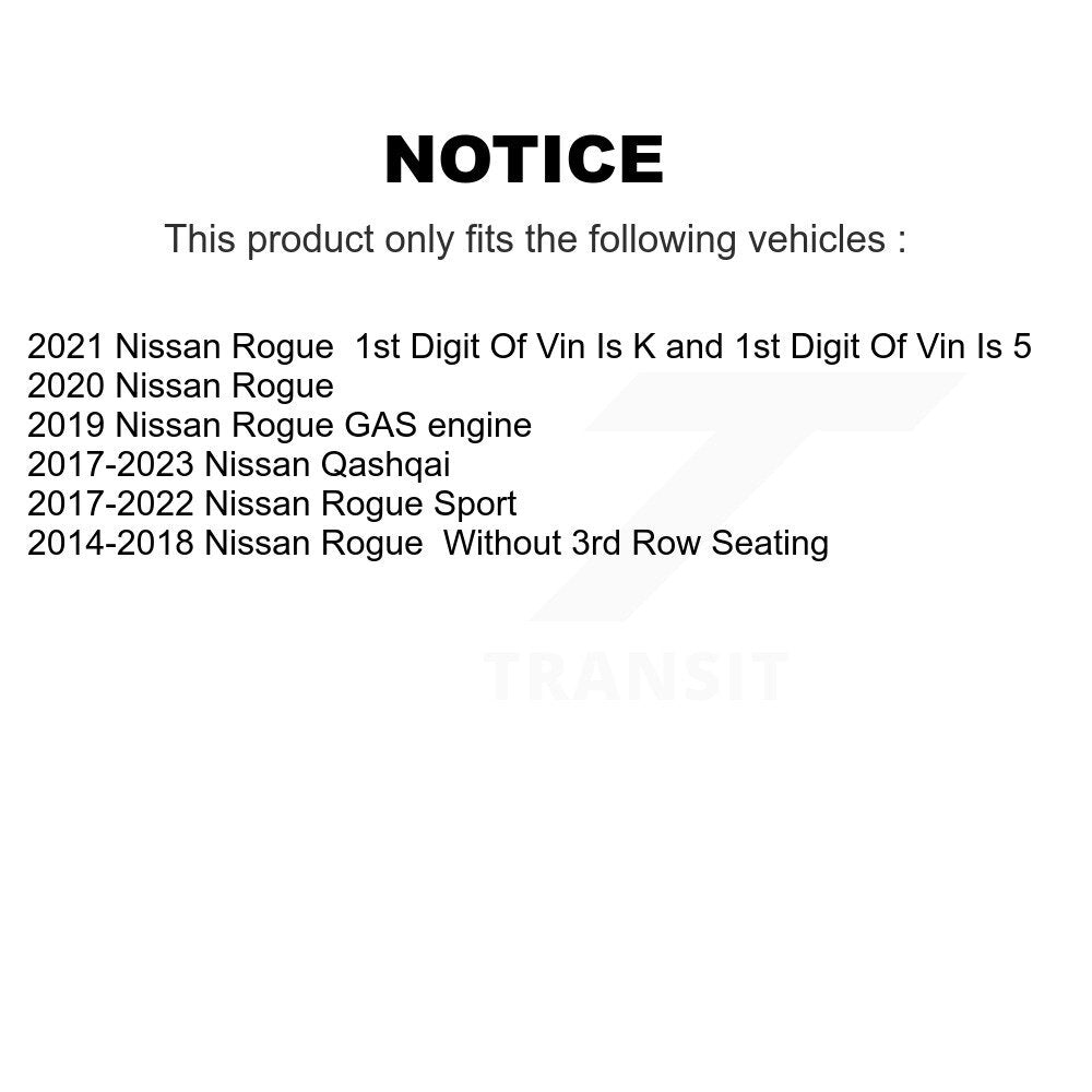 Positive Plus PPF-D1737 Front Semi-Metallic Brake Pads for 2014-2023 Nissan Rogue, Qashqai, Rogue Sport