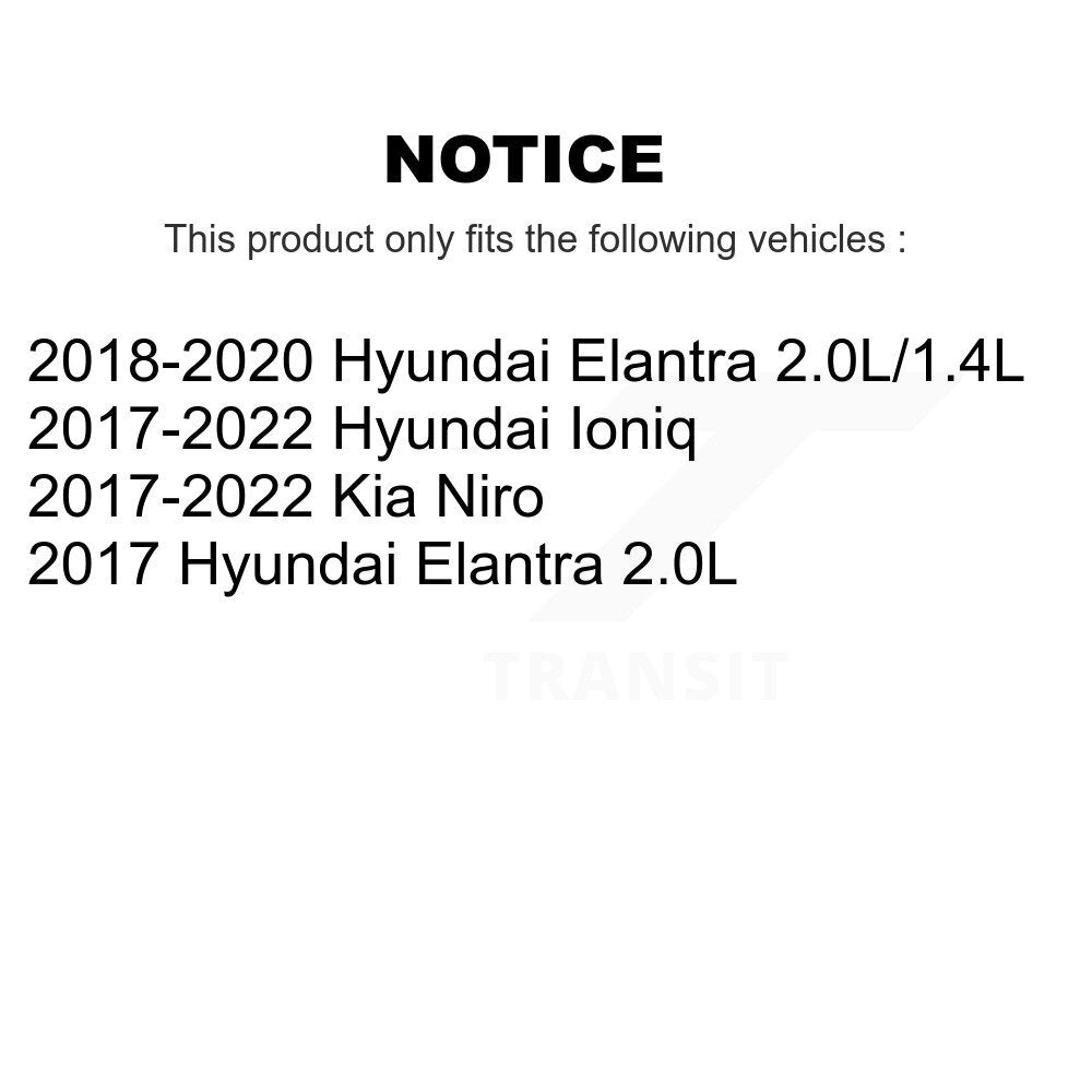 Positive Plus PPF-D1912 Front Semi-Metallic Brake Pads for 2017-2022 Hyundai Elantra, Hyundai Ioniq, Kia Niro