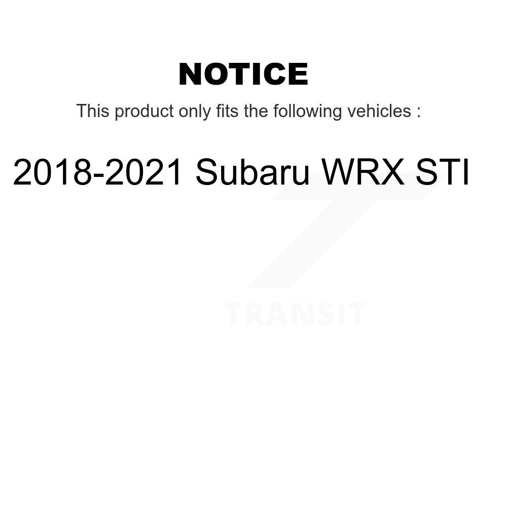 Positive Plus PPF-D2118 Rear Semi-Metallic Brake Pads for 2018-2021 Subaru WRX STI