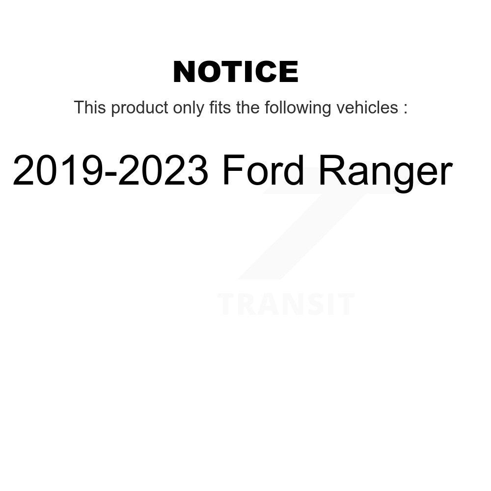 Positive Plus PPF-D2208 Rear Semi-Metallic Brake Pads for 2019-2023 Ford Ranger