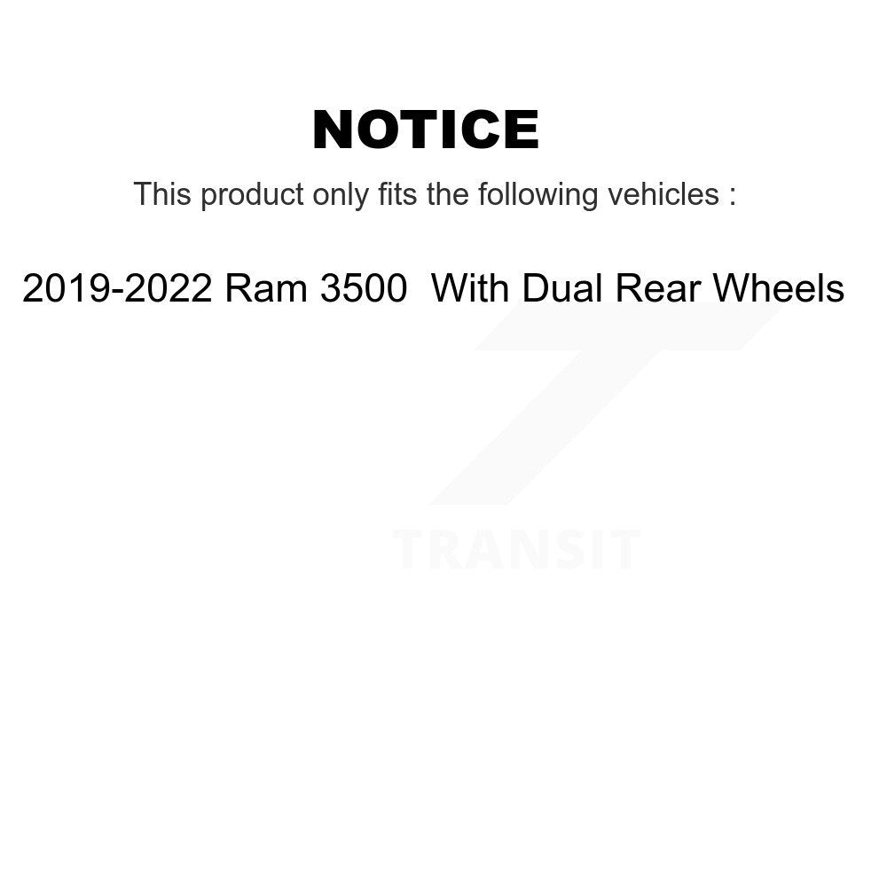 Positive Plus PPF-D2224 Rear Semi-Metallic Brake Pads for 2019-2022 Ram 3500