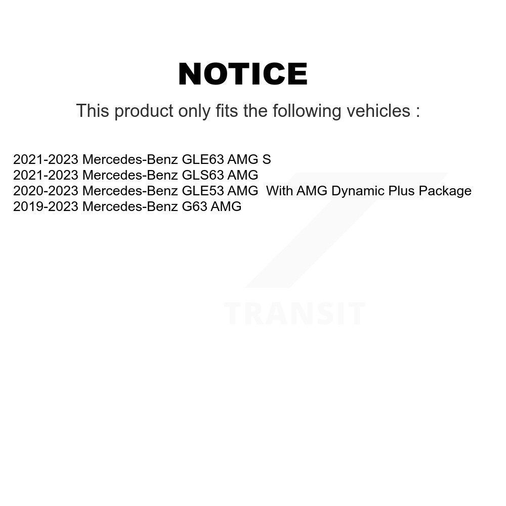Positive Plus PPF-D2239 Rear Semi-Metallic Brake Pads for 2019-2023 Mercedes-Benz G63 AMG, GLE53 AMG, GLE63 AMG S, GLS63 AMG