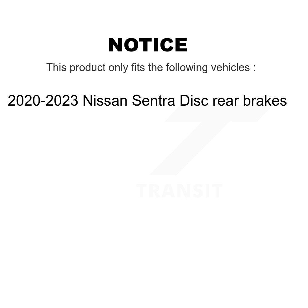 Positive Plus PPF-D2306 Rear Semi-Metallic Brake Pads for 2020-2023 Nissan Sentra