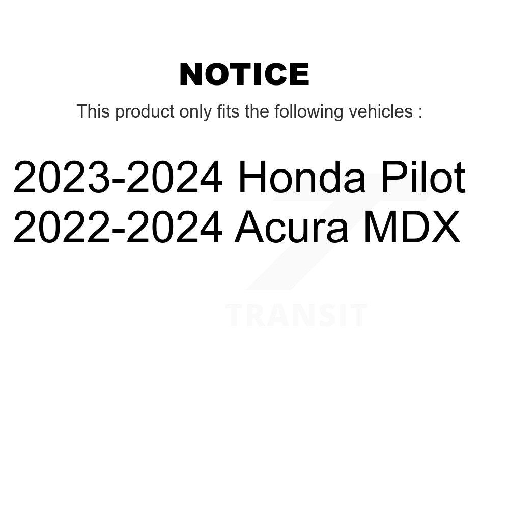 Positive Plus PPF-D2397 Rear Semi-Metallic Brake Pads for 2022-2024 Acura MDX, Honda Pilot