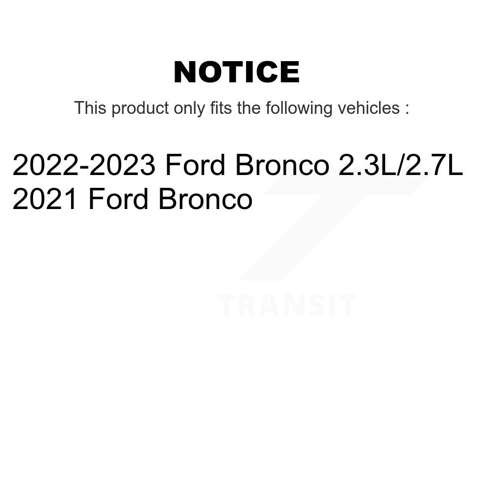Positive Plus PPF-D2414 Rear Semi-Metallic Brake Pads for 2021-2023 Ford Bronco