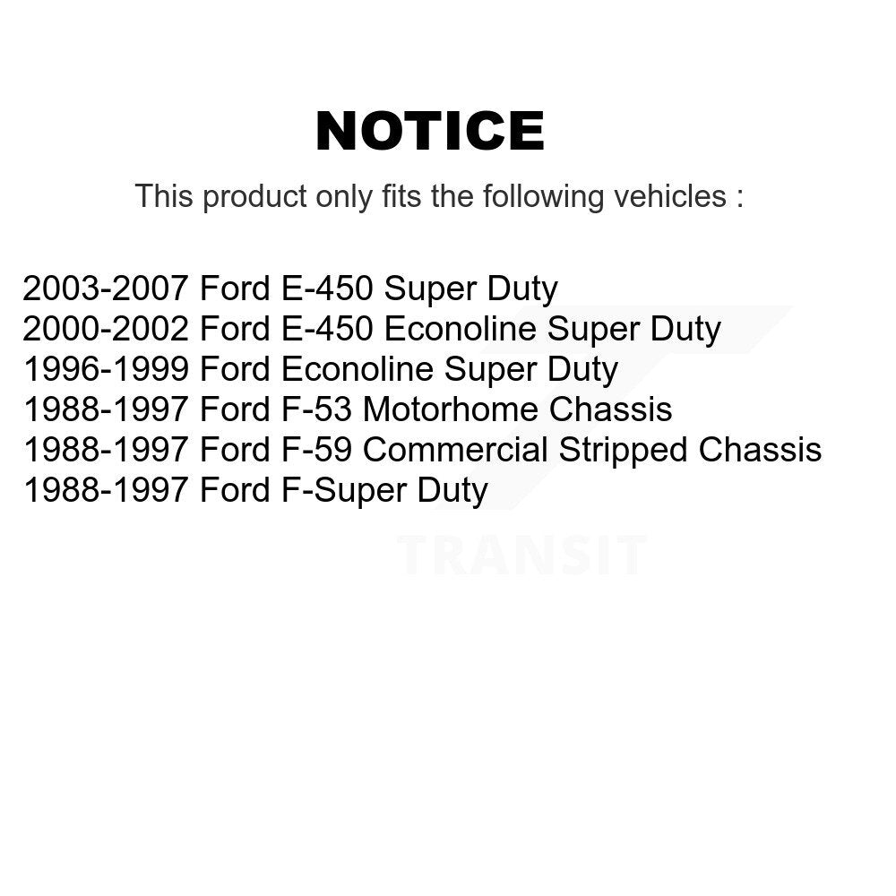 Positive Plus PPF-D411 Rear Semi-Metallic Brake Pads for 1988-2007 Ford F-53 Motorhome Chassis, Ford F-59 Commercial Stripped Chassis and Select Vehicles