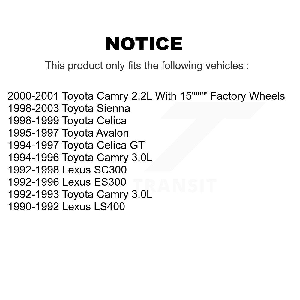 Positive Plus PPF-D476 Front Semi-Metallic Brake Pads for 1990-2003 Lexus LS400, Lexus ES300 and Select Vehicles