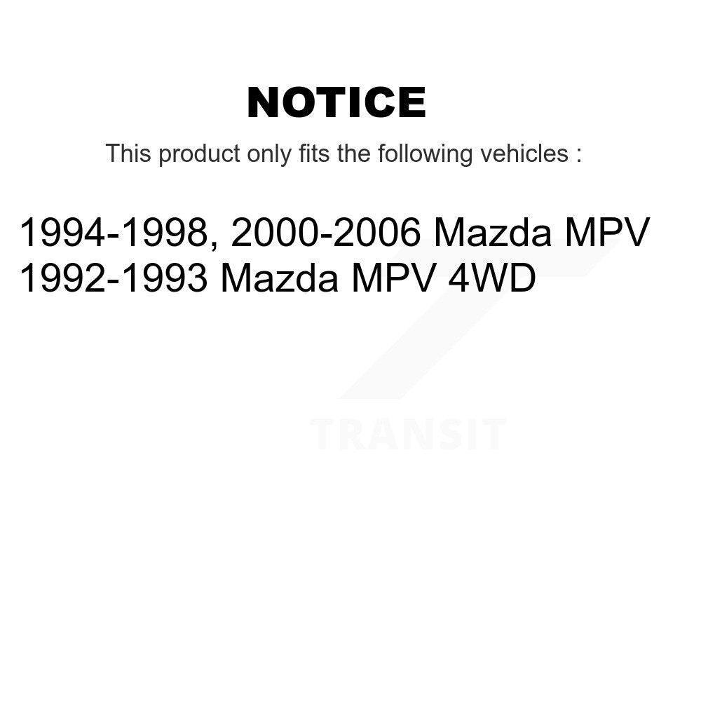 Positive Plus PPF-D551 Front Semi-Metallic Brake Pads for 1992-2006 Mazda MPV