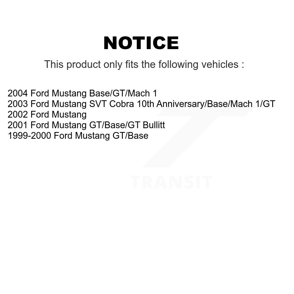Positive Plus PPF-D804 Front Semi-Metallic Brake Pads for 1999-2004 Ford Mustang