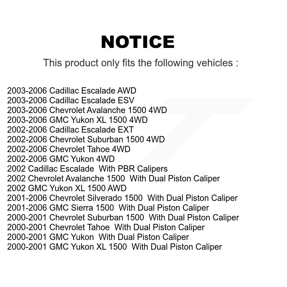 Positive Plus PPF-D834 Rear Semi-Metallic Brake Pads for 2000-2006 Chevrolet Suburban 1500, Chevrolet Tahoe and Select Vehicles