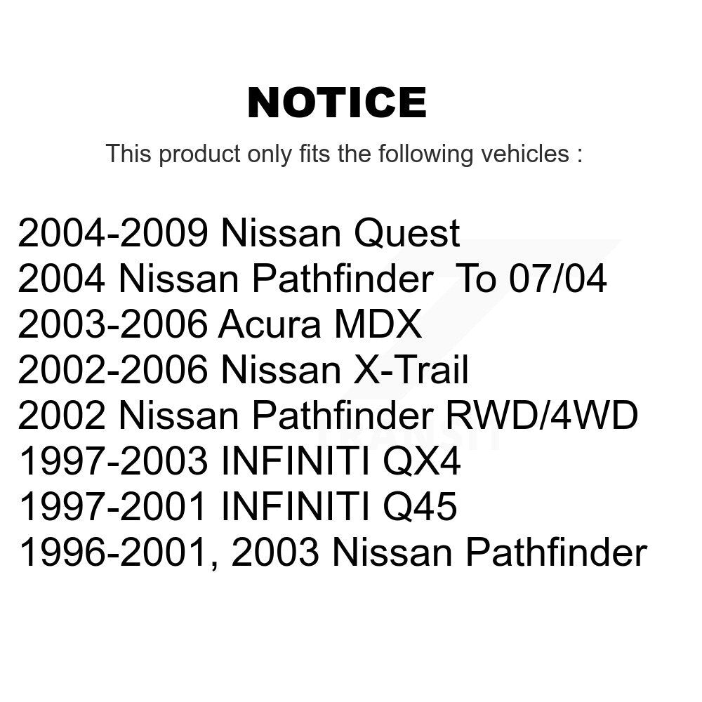 Positive Plus PPF-D855 Front Semi-Metallic Brake Pads for 1996-2009 Nissan Pathfinder, INFINITI Q45 and Select Vehicles