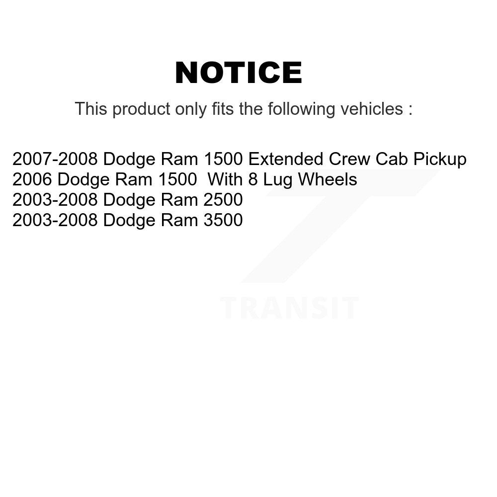 Positive Plus PPF-D965 Front Semi-Metallic Brake Pads for 2003-2008 Dodge Ram 2500, Ram 3500, Ram 1500
