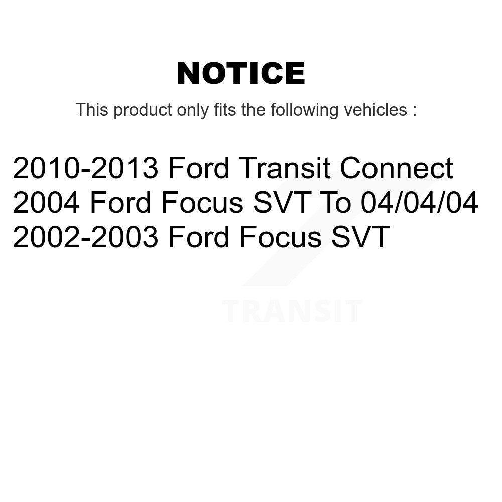 Positive Plus PPF-D970 Front Semi-Metallic Brake Pads for 2002-2013 Ford Focus, Transit Connect