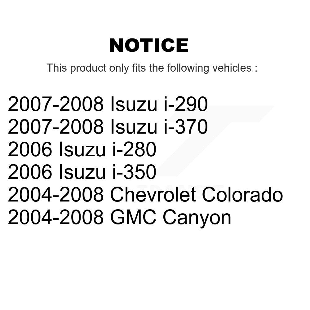 SIM SIM-1039 Front Semi-Metallic Brake Pads for 2004-2008 Chevrolet Colorado, GMC Canyon and Select Vehicles
