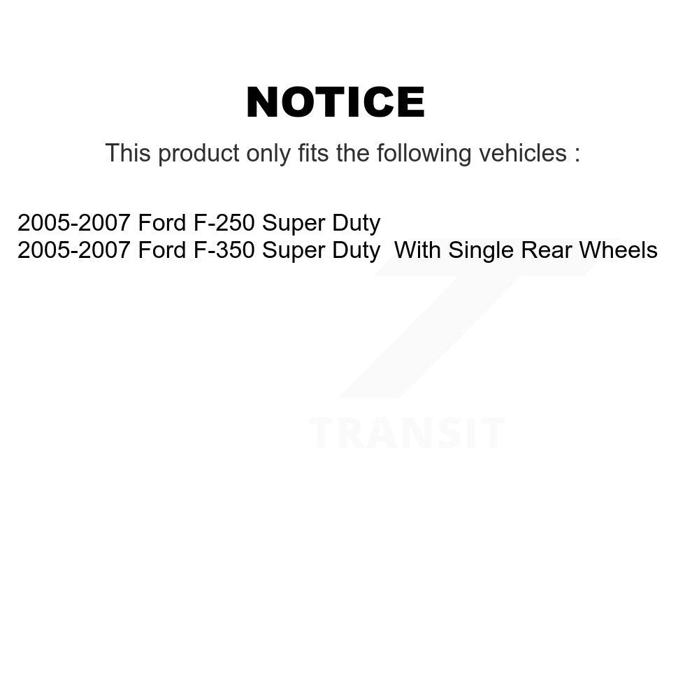 SIM SIM-1068 Rear Semi-Metallic Brake Pads for 2005-2007 Ford F-250 Super Duty, F-350 Super Duty
