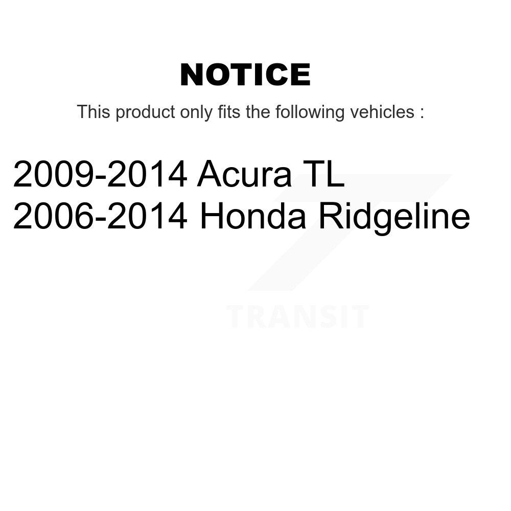 SIM SIM-1103 Rear Semi-Metallic Brake Pads for 2006-2014 Honda Ridgeline, Acura TL