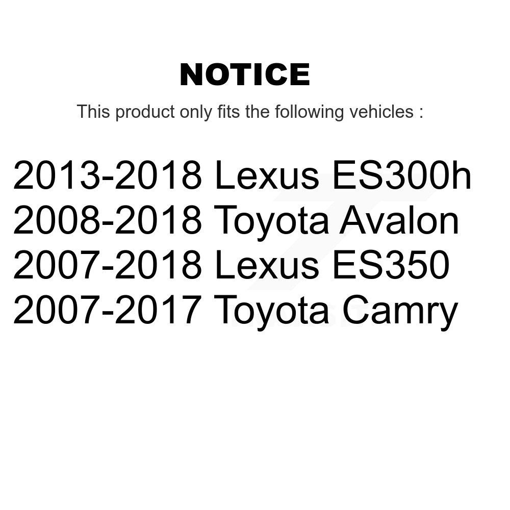 SIM SIM-1293 Front Semi-Metallic Brake Pads for 2007-2018 Lexus ES350, Toyota Camry and Select Vehicles
