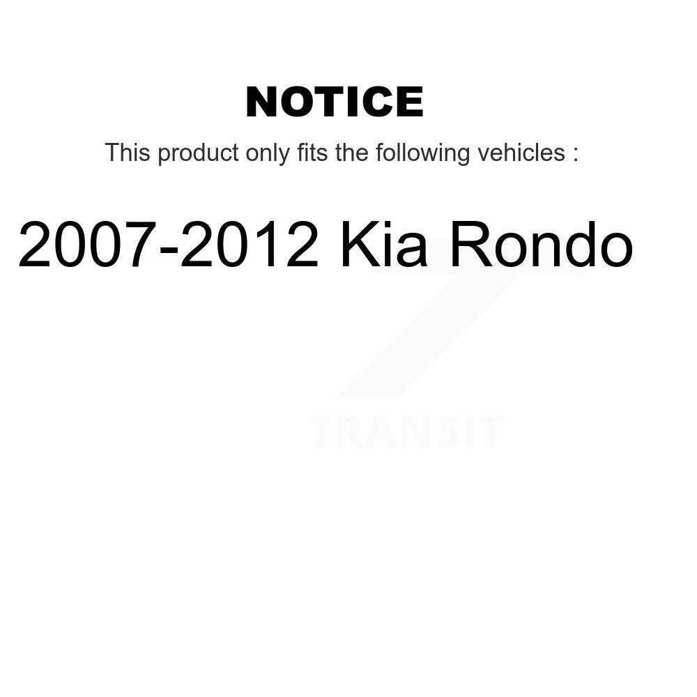 SIM SIM-1296 Rear Semi-Metallic Brake Pads for 2007-2012 Kia Rondo