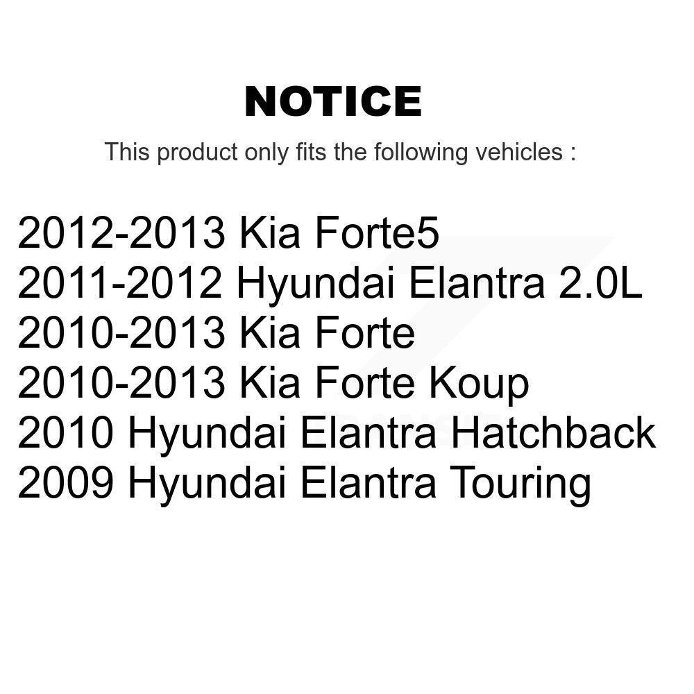 SIM SIM-1397 Front Semi-Metallic Brake Pads for 2009-2013 Hyundai Elantra, Kia Forte and Select Vehicles