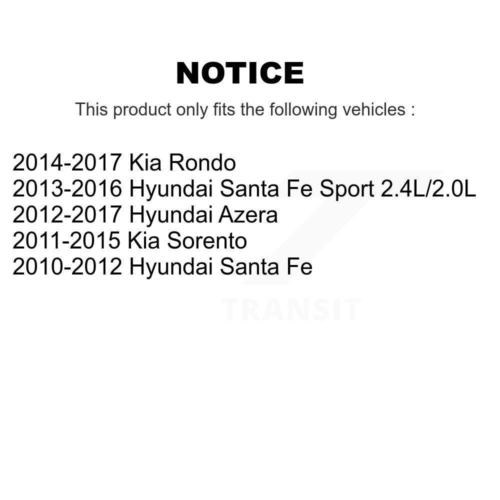 SIM SIM-1432 Front Semi-Metallic Brake Pads for 2010-2017 Hyundai Santa Fe, Kia Sorento and Select Vehicles