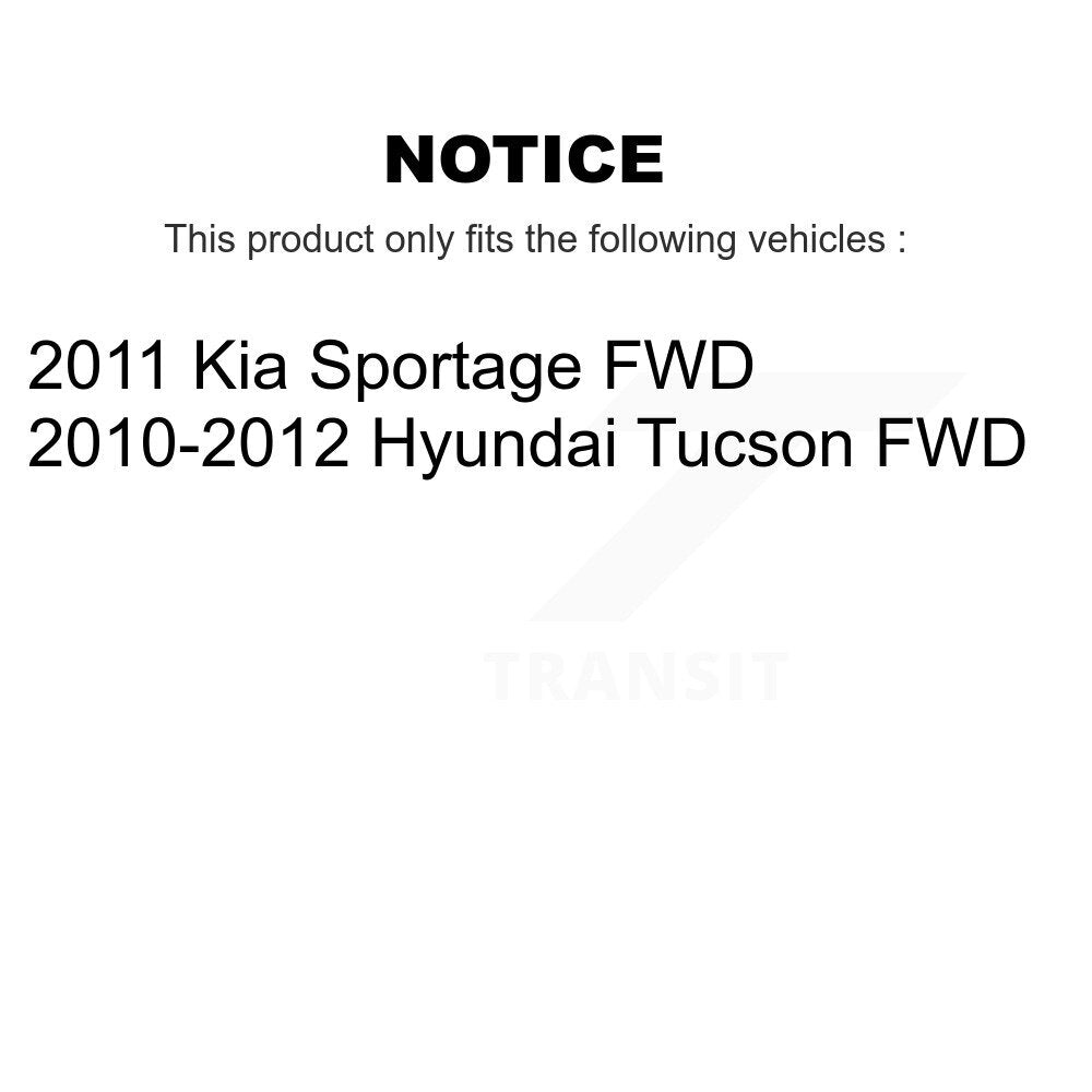 SIM SIM-1447 Front Semi-Metallic Brake Pads for 2010-2012 Hyundai Tucson, Kia Sportage